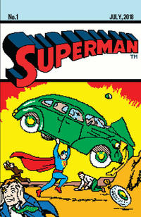 Cover Thumbnail for Superman (DC, 2018 series) #1 [Frankie's Comics Matthew Waite 8 Bit Action Comics #1 Homage Cover]
