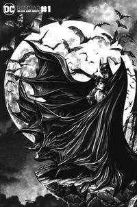 Cover Thumbnail for Batman Black & White (DC, 2021 series) #1 [Big Time Collectibles Mico Suayan Minimal Trade Dress Cover]