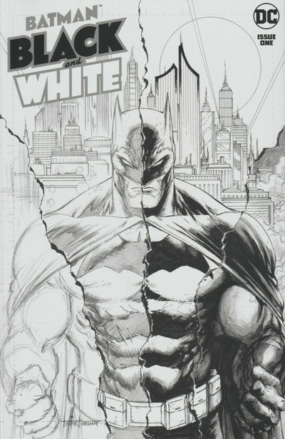 Cover for Batman Black & White (DC, 2021 series) #1 [Comics Elite Tyler Kirkham Trade Dress Cover]