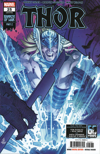 Cover for Thor (Marvel, 2020 series) #25 (751) [John Romita Jr. Cover]