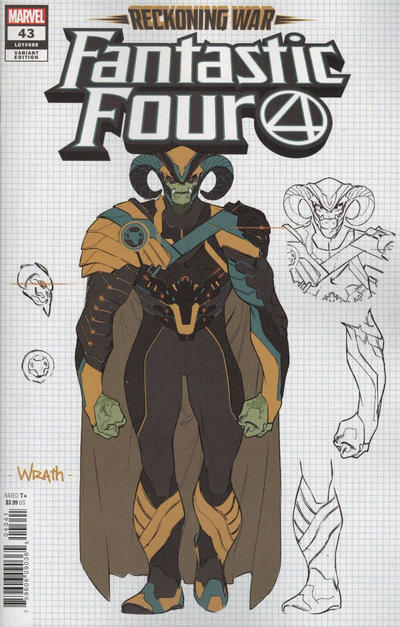 Cover for Fantastic Four (Marvel, 2018 series) #43 (688) [R.B. Silva Design Variant]