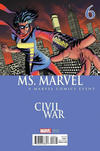 Cover Thumbnail for Ms. Marvel (2016 series) #6 [Incentive Mike McKone Civil War Variant]