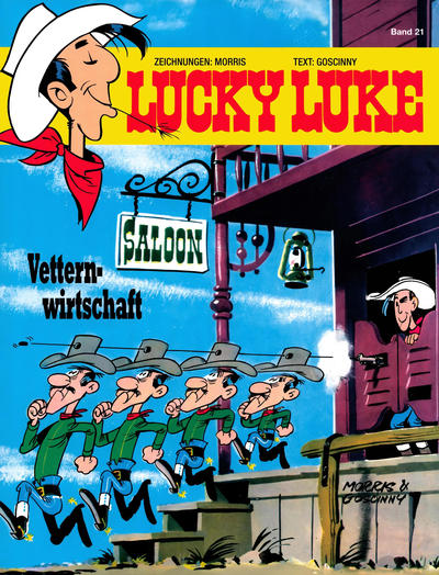 Cover for Lucky Luke (Egmont Ehapa, 1977 series) #21 - Vetternwirtschaft [Nachdruck 2021]
