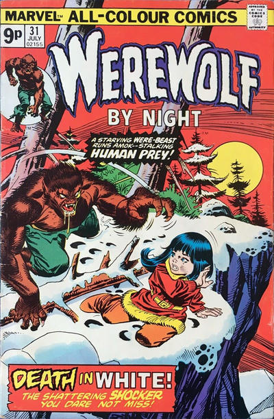 Cover for Werewolf by Night (Marvel, 1972 series) #31 [British]