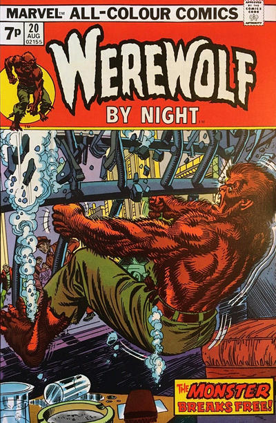 Cover for Werewolf by Night (Marvel, 1972 series) #20 [British]