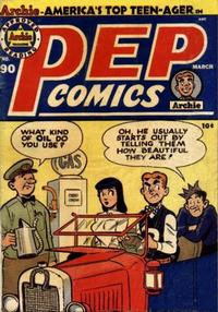 Cover for Pep Comics (Archie, 1940 series) #90