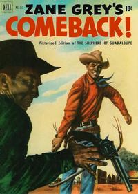 Cover Thumbnail for Four Color (Dell, 1942 series) #357 - Zane Grey's Comeback (The Shepherd of Guadaloupe)