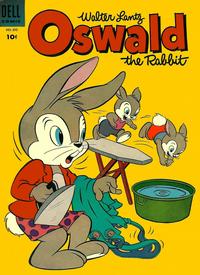 Cover Thumbnail for Four Color (Dell, 1942 series) #593 - Walter Lantz Oswald the Rabbit