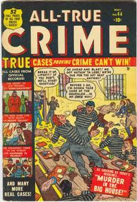 Cover Thumbnail for All True Crime (Marvel, 1949 series) #44