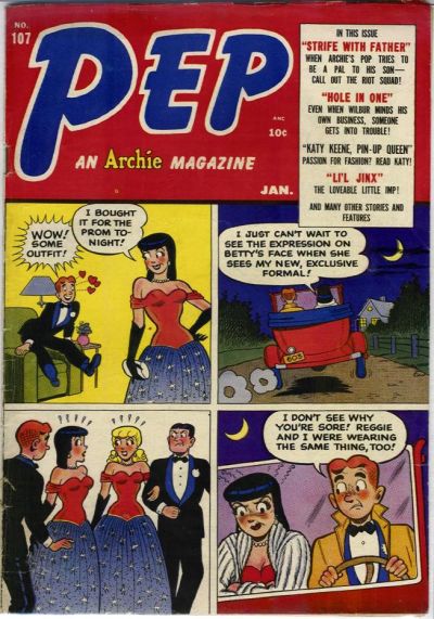 Cover for Pep Comics (Archie, 1940 series) #107