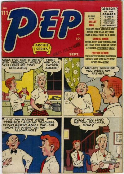 Cover for Pep Comics (Archie, 1940 series) #111