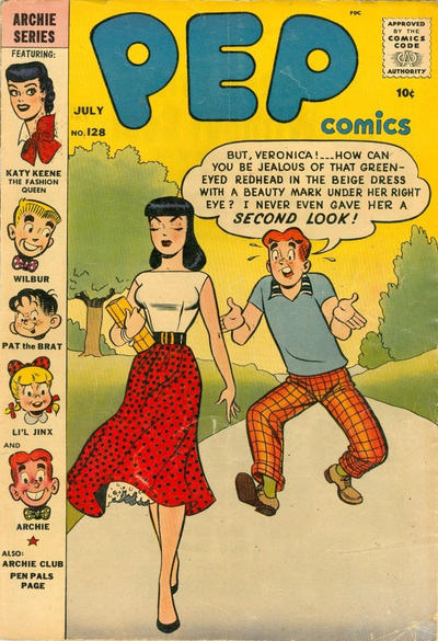 Cover for Pep Comics (Archie, 1940 series) #128