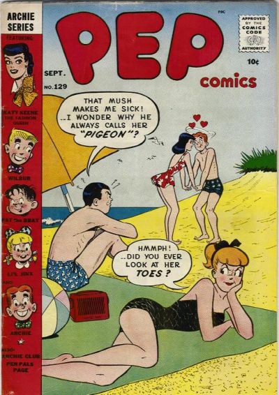 Cover for Pep Comics (Archie, 1940 series) #129