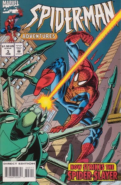 Cover for Spider-Man Adventures (Marvel, 1994 series) #3 [Direct]