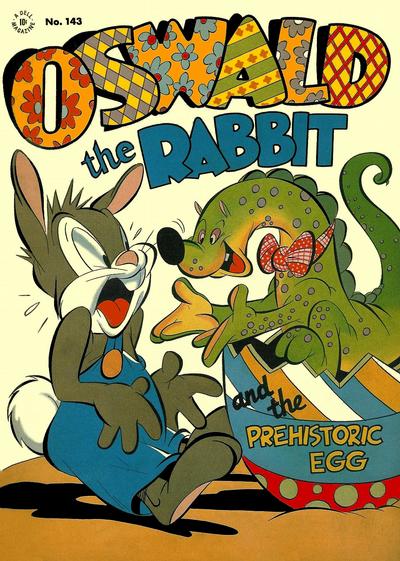 Cover for Four Color (Dell, 1942 series) #143 - Oswald the Rabbit and the Prehistoric Egg