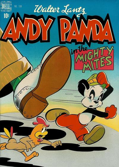 Cover for Four Color (Dell, 1942 series) #198 - Walter Lantz Andy Panda in The Mighty Mites