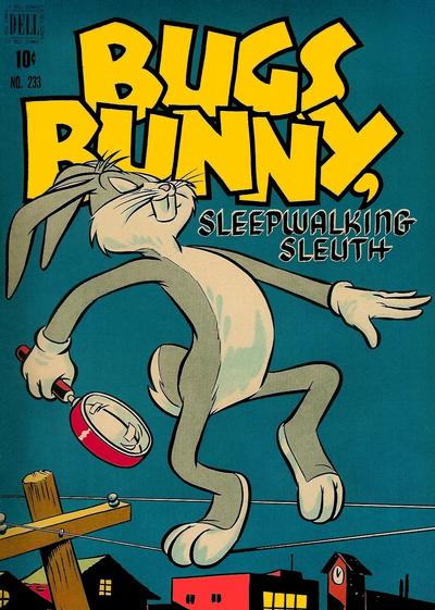Cover for Four Color (Dell, 1942 series) #233 - Bugs Bunny, Sleepwalking Sleuth
