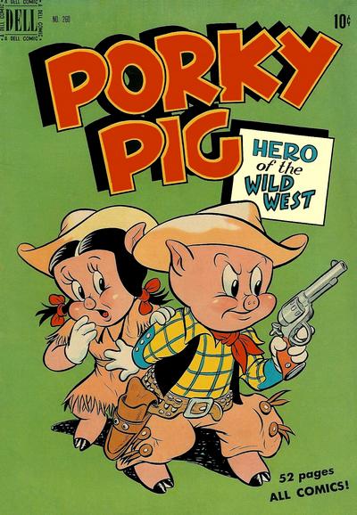 Cover for Four Color (Dell, 1942 series) #260 - Porky Pig, Hero of the Wild West