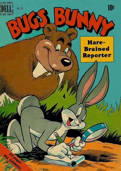 Cover for Four Color (Dell, 1942 series) #274 - Bugs Bunny, Harebrained Reporter
