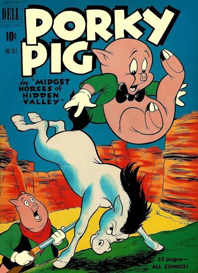 Cover for Four Color (Dell, 1942 series) #311 - Porky Pig in Midget Horses of Hidden Valley