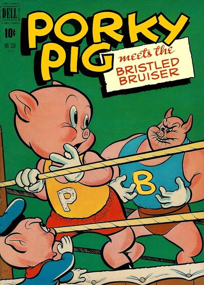 Cover for Four Color (Dell, 1942 series) #330 - Porky Pig Meets the Bristled Bruiser