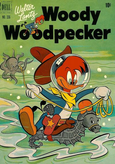 Cover for Four Color (Dell, 1942 series) #336 - Walter Lantz Woody Woodpecker