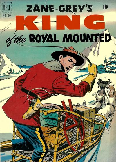 Cover for Four Color (Dell, 1942 series) #363 - Zane Grey's King of Royal Mounted