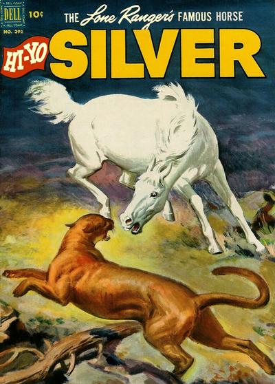 Cover for Four Color (Dell, 1942 series) #392 - The Lone Ranger's Famous Horse Hi-Yo Silver