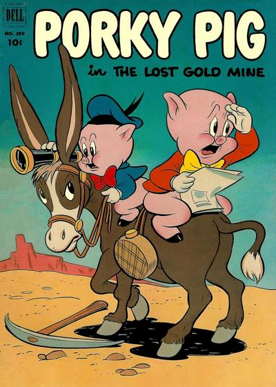 Cover for Four Color (Dell, 1942 series) #399 - Porky Pig in The Lost Gold Mine