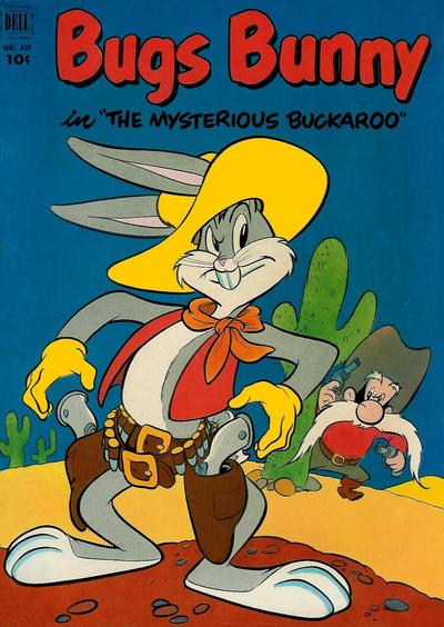 Cover for Four Color (Dell, 1942 series) #420 - Bugs Bunny in The Mysterious Buckaroo