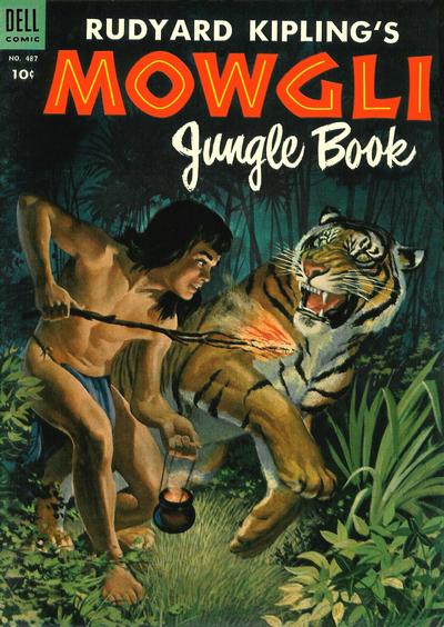Cover for Four Color (Dell, 1942 series) #487 - Rudyard Kipling's Mowgli Jungle Book