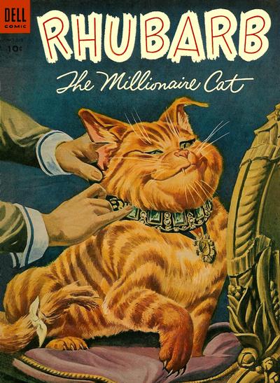 Cover for Four Color (Dell, 1942 series) #563 - Rhubarb, the Millionaire Cat
