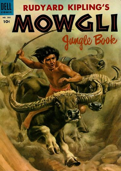 Cover for Four Color (Dell, 1942 series) #582 - Rudyard Kipling's Mowgli Jungle Book