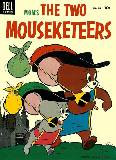 Cover for Four Color (Dell, 1942 series) #603 - M.G.M's The Two Mouseketeers
