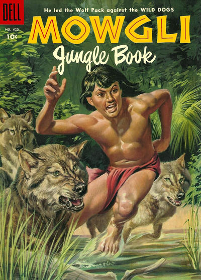 Cover for Four Color (Dell, 1942 series) #620 - Rudyard Kipling's Mowgli Jungle Book