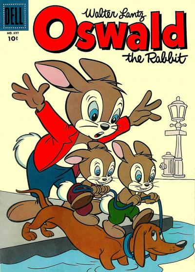 Cover for Four Color (Dell, 1942 series) #697 - Walter Lantz Oswald the Rabbit