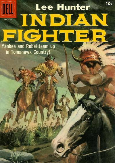 Cover for Four Color (Dell, 1942 series) #779 - Lee Hunter, Indian Fighter