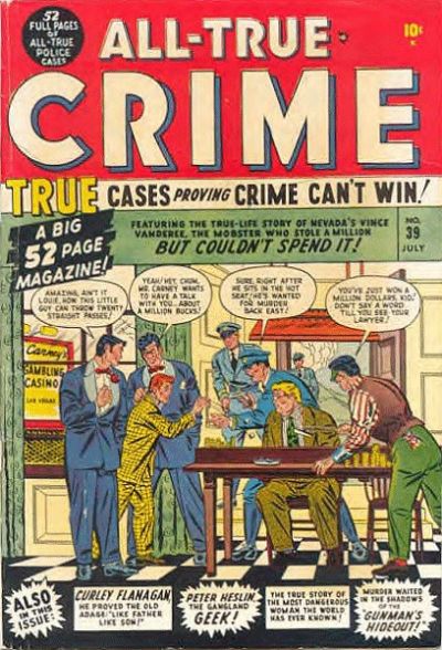 Cover for All True Crime (Marvel, 1949 series) #39