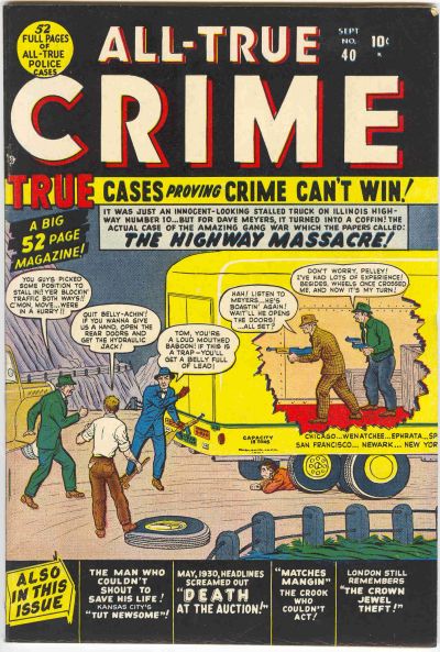 Cover for All True Crime (Marvel, 1949 series) #40