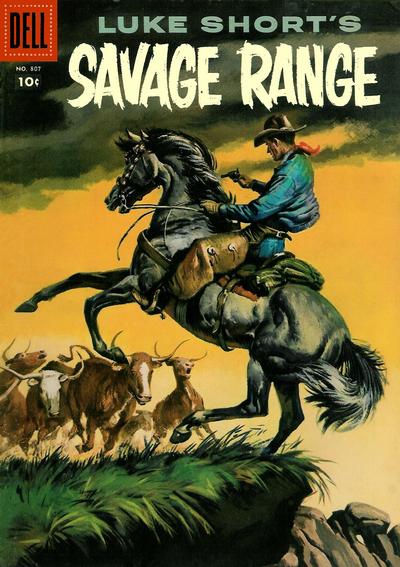 Cover for Four Color (Dell, 1942 series) #807 - Luke Short's Savage Range