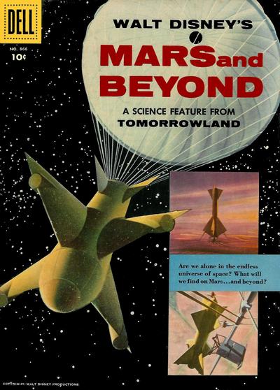Cover for Four Color (Dell, 1942 series) #866 - Walt Disney's Mars and Beyond