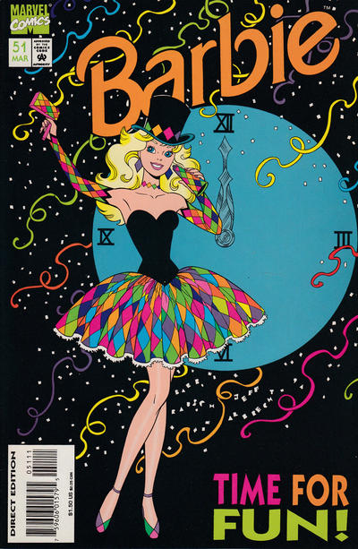 Cover for Barbie (Marvel, 1991 series) #51 [Direct Edition]