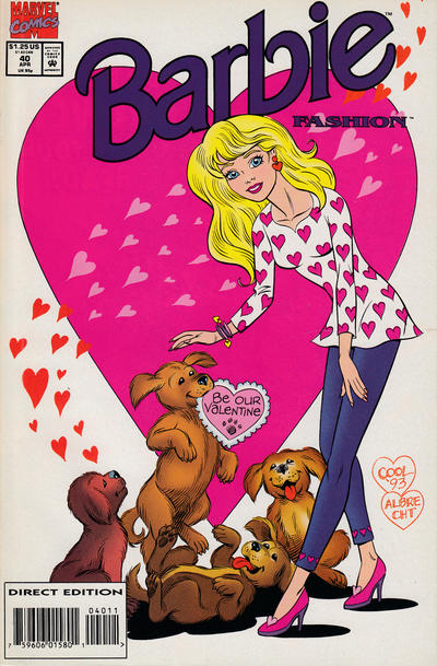 Cover for Barbie Fashion (Marvel, 1991 series) #40 [Direct Edition]