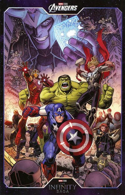 Cover for Avengers (Marvel, 2018 series) #50 (750) [Arthur Adams 'The Infinity Saga Phase 1 Variant']