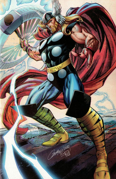 Cover for Thor (Marvel, 2020 series) #25 (751) [J. Scott Campbell Virgin Art]
