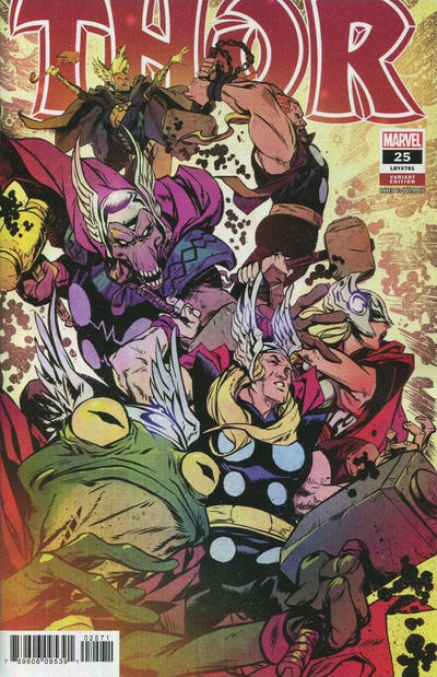 Cover for Thor (Marvel, 2020 series) #25 (751) [Sanford Greene Variant]