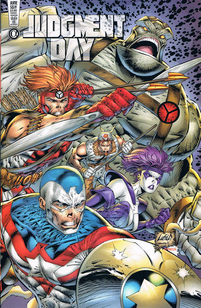 Cover for Judgment Day Alpha (Awesome, 1997 series) #1 [Rob Liefeld Cover]