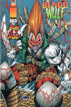 Cover for Bloodwulf (Image, 1995 series) #1 [Liefeld "Run, O.J. Run!" cover]