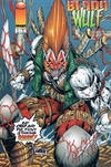 Cover for Bloodwulf (Image, 1995 series) #1 [Liefeld "Eat crap and die, filthy stinking Maggot!" cover]