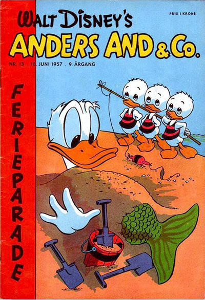 Cover for Anders And & Co. (Egmont, 1949 series) #13/1957